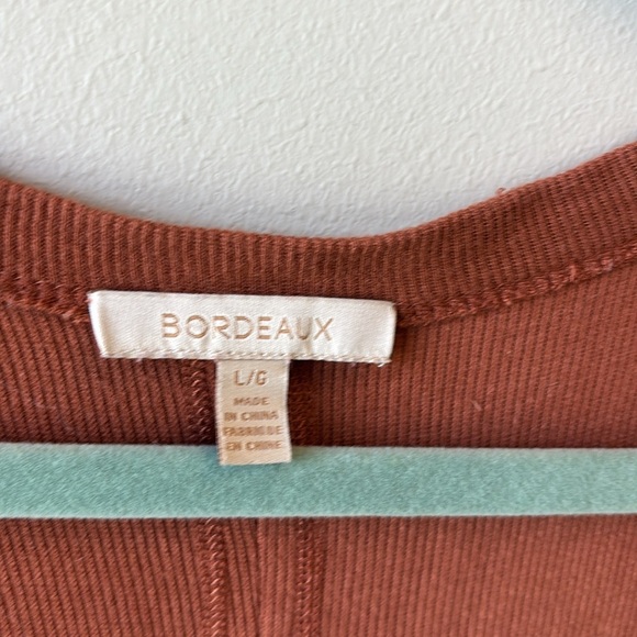 Bordeaux Large rust brown short sleeve tee - Picture 4 of 6